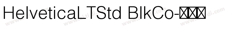 HelveticaLTStd BlkCo字体转换